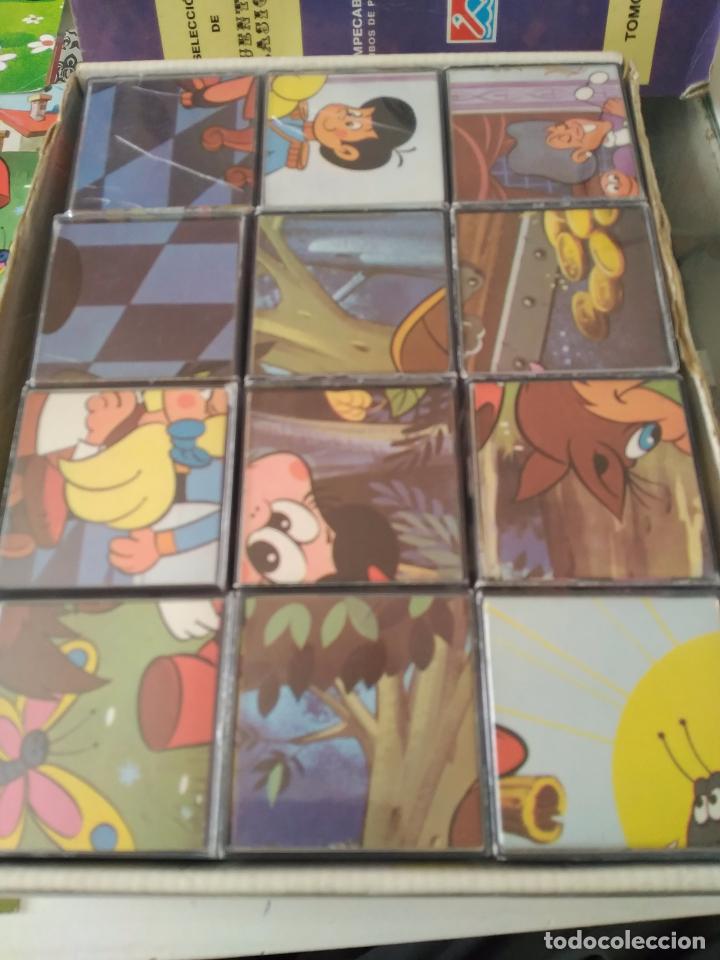 Tintin - Boîte jeu de cubes en bois - avec ses 5 images modéles, la