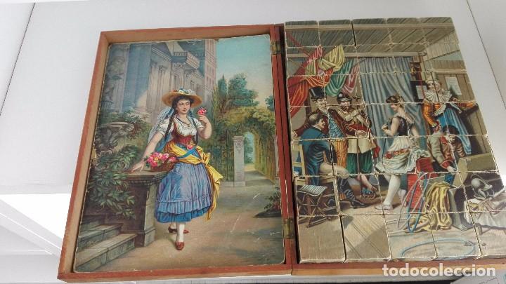 Puzzles: Puzzle de cubos de madera del siglo XIX - Foto 6