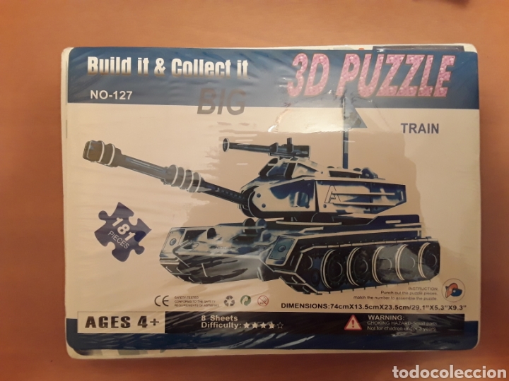 Puzzle arma tanques estampados 120 piezas 