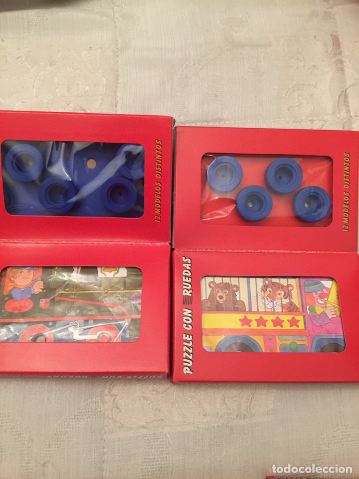Puzzles: Colecci&oacute;n completa de puzzles con ruedas educa 1983 sin usar - Foto 4