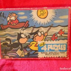 Puzzles: PUZZLE PJR KING FEATURES -POPEYE, GATO FELIX, TIGER, BEETLE BAILEY AÑOS 60. Lote 107202379