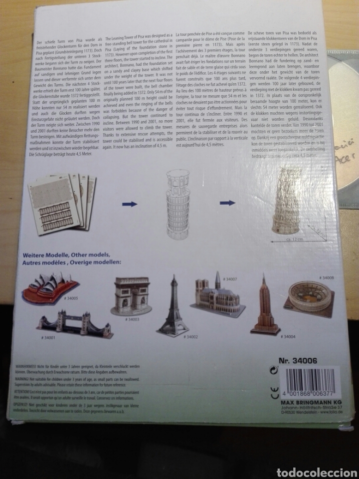 Puzzles: PUZZLE EN 3D TORRE DE PISA - Foto 2