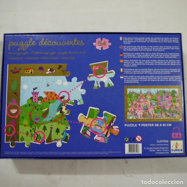 Puzzles: PUZZLE DECOUVERTES. PRINCESA. DE 54 PIEZAS - DJECO - Foto 4