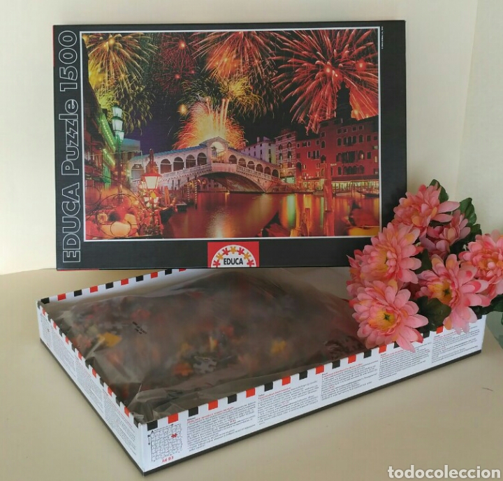 Puzzles: Puzzle de Educa, 1500 piezas, Rialto de Venecia - Foto 9