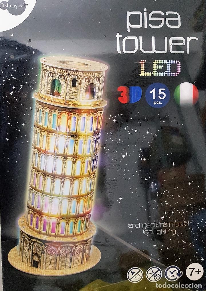 Puzzles: TORRE DE PISA. CON LUZ LED. ITSIMAGICAL. NUEVO - Foto 1