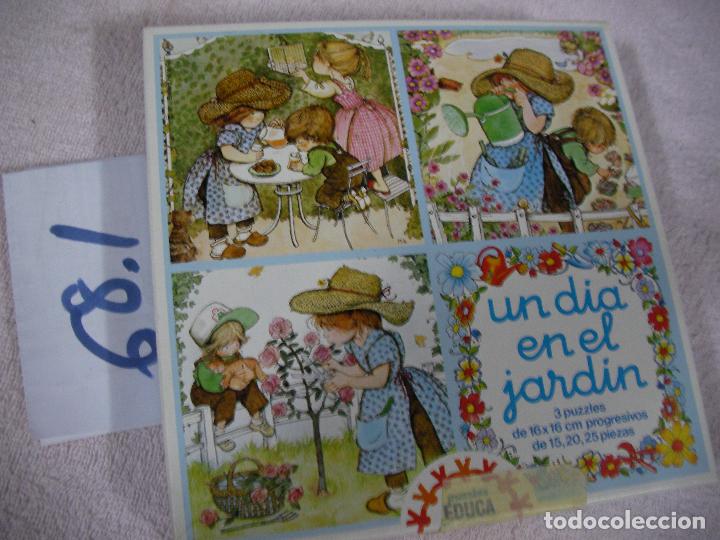 Puzzles: ANTIGUO PUZZLE PROGRESIVO EDUCA - UN DIA EN EL JARDIN - Foto 1
