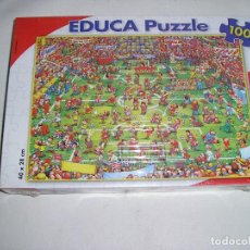 Puzzles: PUZZLE EDUCA PARTIDO DE FUTBOL 100 PIEZAS 40 X 28 ARTICULO NUEVO. Lote 126047795