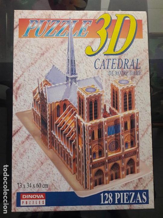Puzzles: PUZZLE 3D CATEDRAL DE NOTRE DAME (128 PIEZAS) - Foto 1