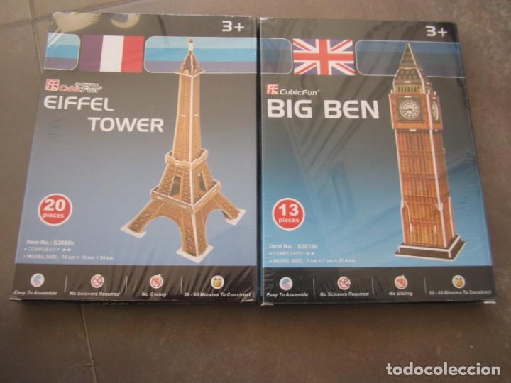Puzzles: LOTE 2 PUZZLES 3D CUBIC FUN MONUMENTOS DEL MUNDO - Foto 1