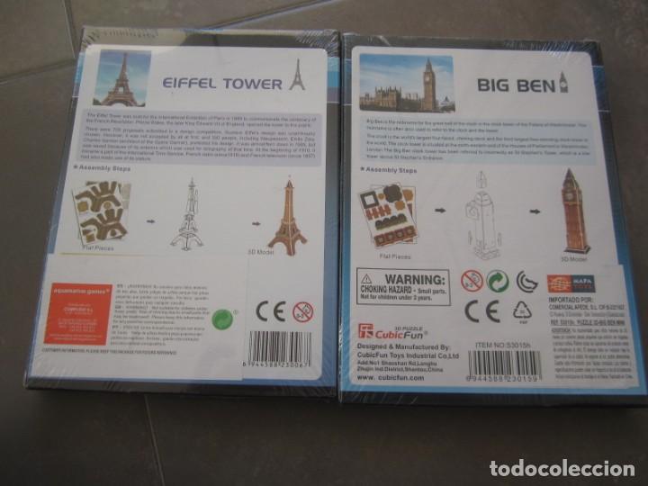 Puzzles: LOTE 2 PUZZLES 3D CUBIC FUN MONUMENTOS DEL MUNDO - Foto 2