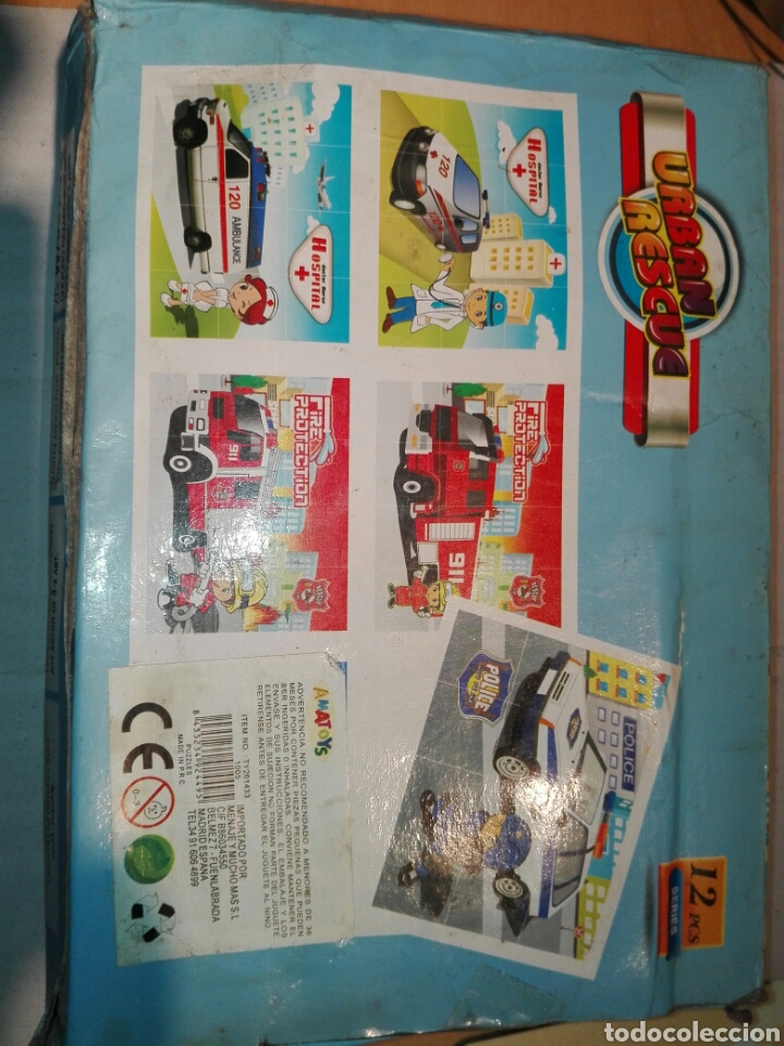 Puzzles: PUZZLE 12 BLOQUES 6 FIGURACIONES. CAJA DETERIORADA - Foto 2