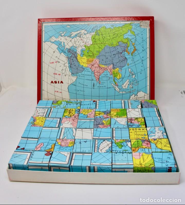Puzzles: JUEGO PUZZLE MAPAMUNDI CUBOS CARTON - Foto 2