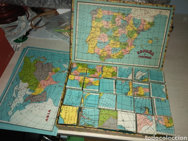 Puzzles: Antiguo Puzzle - Rompecabezas Espa&ntilde;a y Portugal - Foto 2