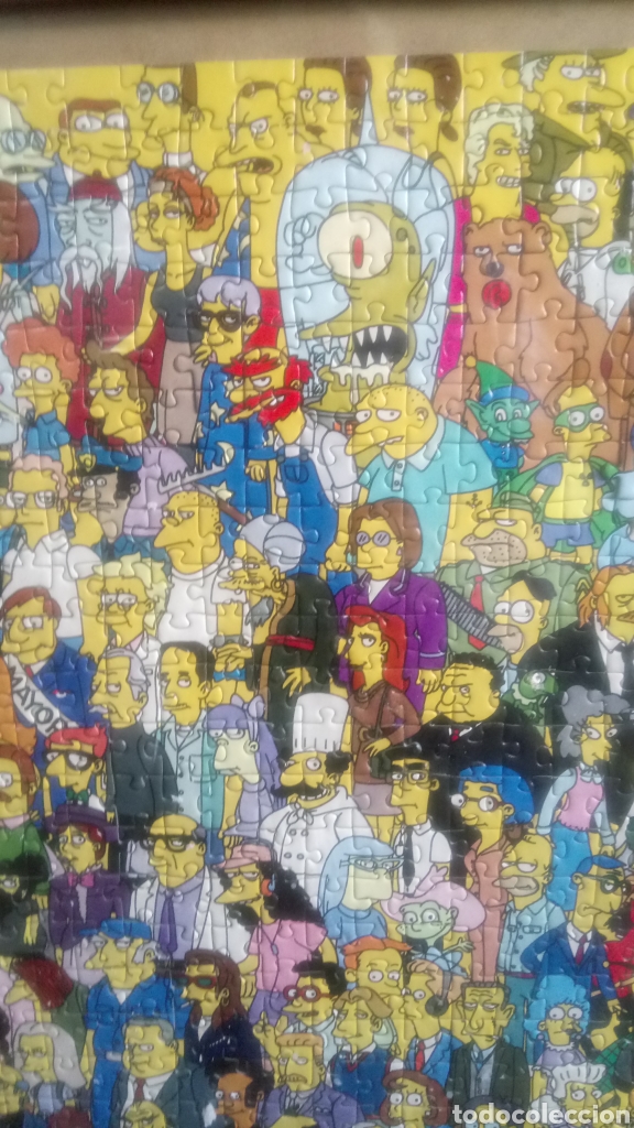 Puzzles: ENORME PUZZLE ENMARCADO DE LOS SIMPSON. - Foto 2