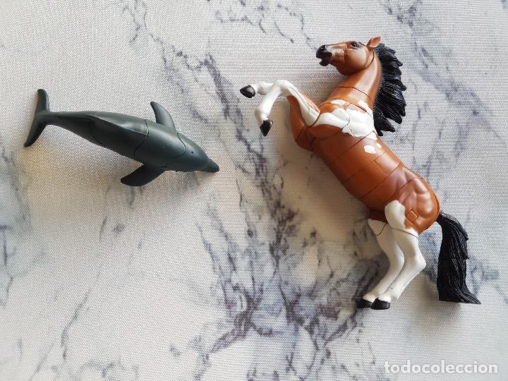 Puzzles: Pack puzzle caballo y delf&iacute;n de juguete - 4dMaster