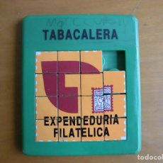 Puzzles: PUBLICIDAD TABACALERA EXPENDEDURIA FILATELICA - PUZLE PLÁSTICO DURO - AÑOS 80. Lote 158711922