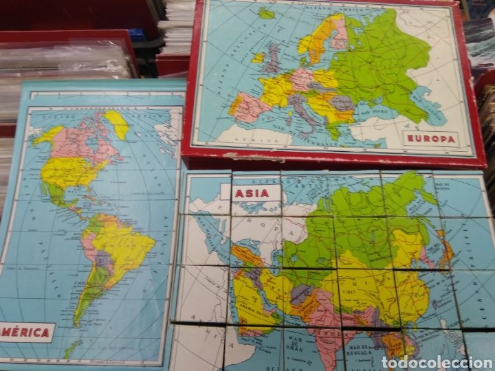 Puzzles: PUZZLE DE CUBOS GEOGRAF&Iacute;A LOS CONTINENTES - Foto 1