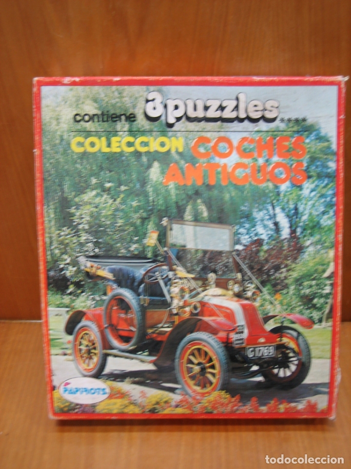 Puzzles: Antiguo puzlzle. Coches Antiguos de Papiros - Foto 1