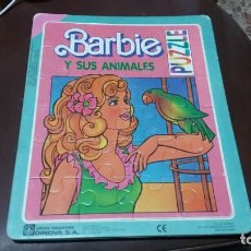 Puzzles: PUZZLE DE MUÑECA BARBIE Y SUS ANIMALES AÑO 1986. Lote 169462048