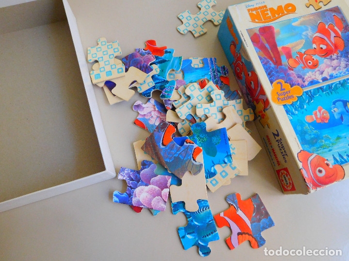 Puzzles: PUZZLE INFANTIL 2 X 16 PIEZAS MADERA BUSCANDO A NEMO FINDING NEMO EDUCA, COMPLETO - Foto 4