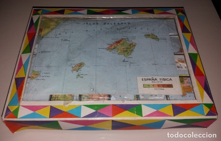 Puzzles: Juguete rompecabezas. Maxims mapas de Espa&ntilde;a, 24 cubos de pl&aacute;stico, completo - Foto 7