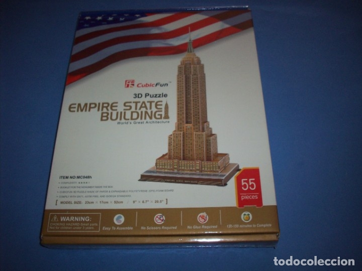 Puzzles: puzzle 3d empire state building 55 piezas - Foto 1