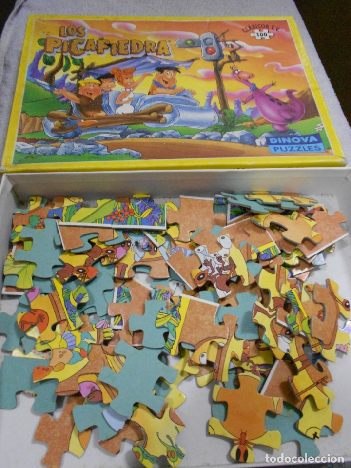 Puzzles: ANTIGUO PUZZLE - LOS PICAPIEDRA - DINOVA - Foto 1