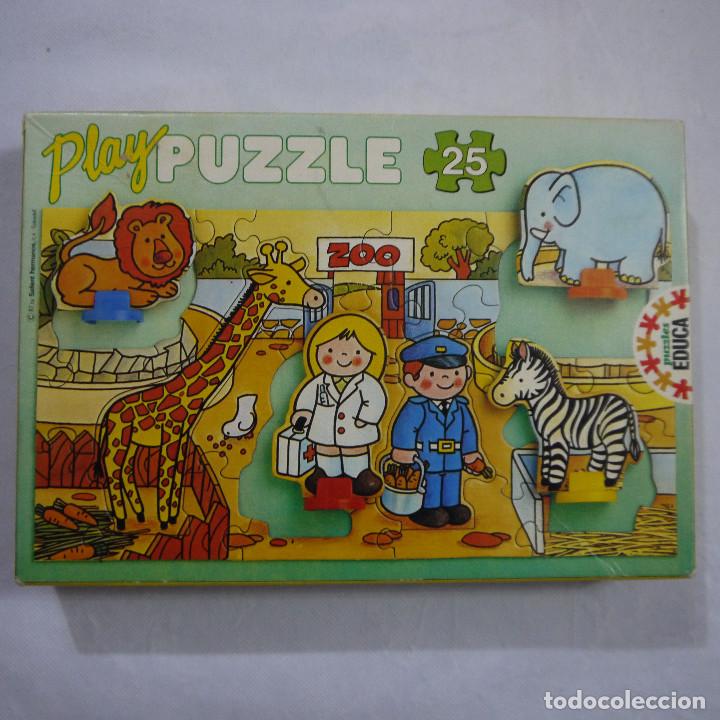 Puzzles: PLAY PUZZLE ZOO DE 25 PIEZAS - EDUCA - 1987 - Foto 1