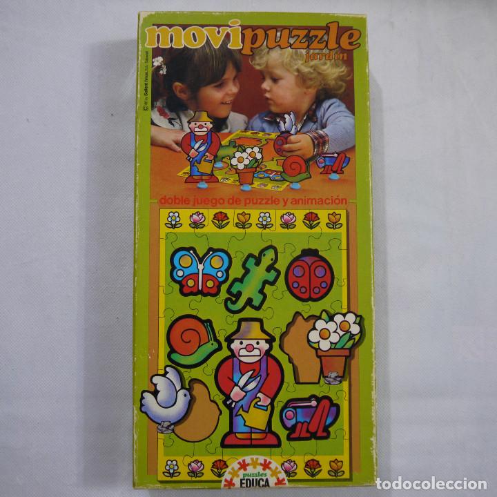 Puzzles: MOVI PUZZLE JARD&Iacute;N - EDUCA - 1982 - Foto 1
