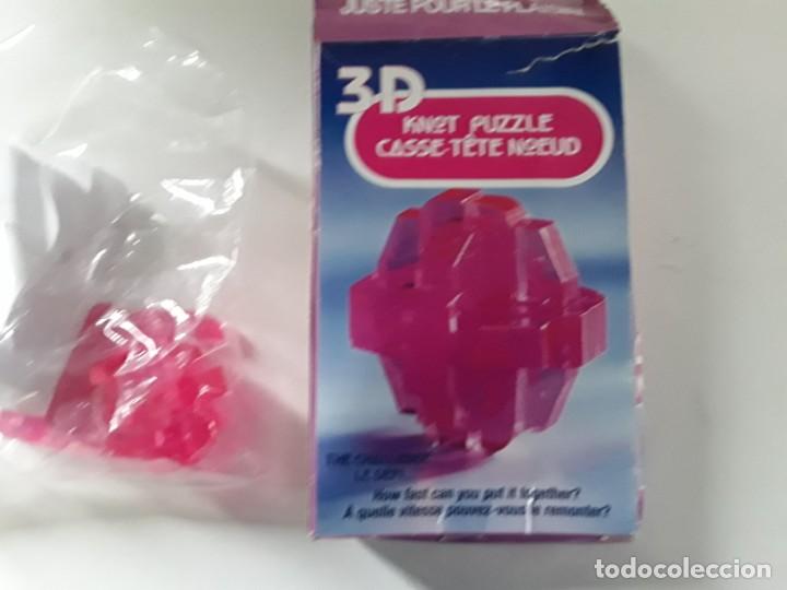 Puzzles: Puzzle rompecabezas 3D en pl&aacute;stico rosa. A&ntilde;os 80-90 - Foto 1