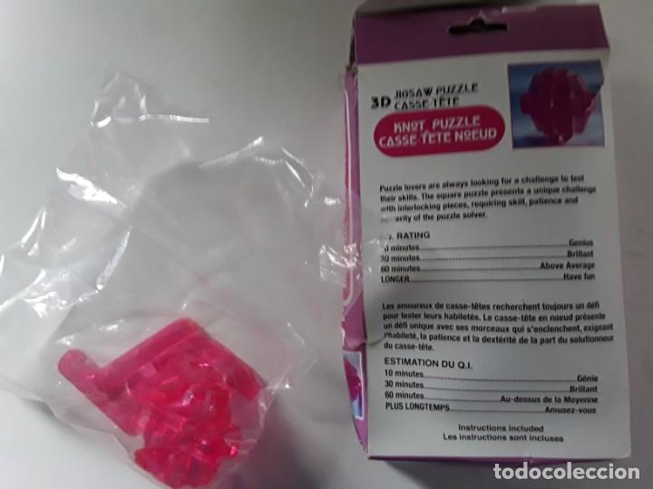 Puzzles: Puzzle rompecabezas 3D en pl&aacute;stico rosa. A&ntilde;os 80-90 - Foto 4