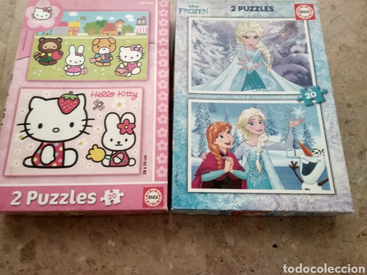 Puzzles: Puzzle Hello Kitty y puzzle FRozen. Educa - Foto 6
