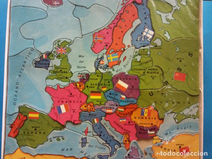 puzzle mapa puzzle mapa de europa. juegos didacia. medidas   Buy Old Puzzles 