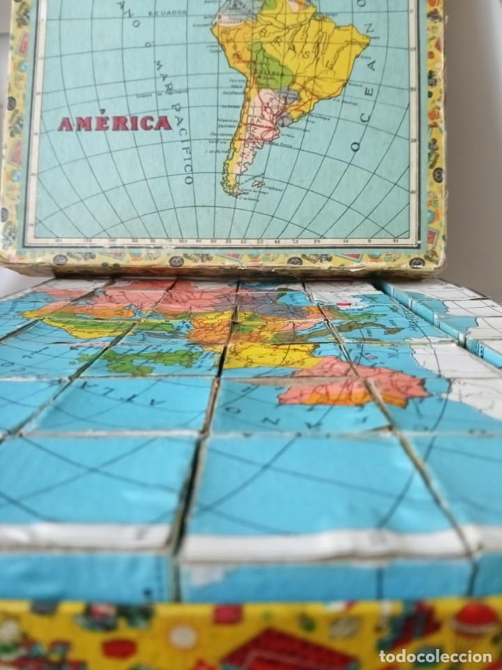 Puzzles: Antiguo Puzzle cart&oacute;n mapas del mundo - Foto 1