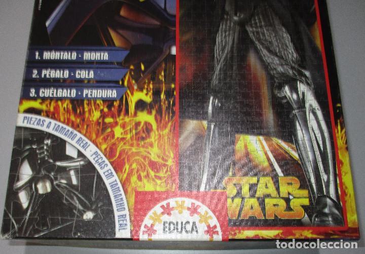 Puzzles: STAR WARS PUZZLE GIGANTE DARTH VADER - EDUCA / BORR&Aacute;S nuevo - Foto 3