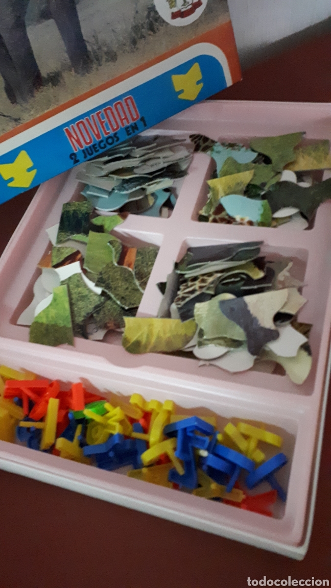 Puzzles: PUZZLES ANIMALES SALVAJES CON ABECEDARIO 2 EN 1 - Foto 2