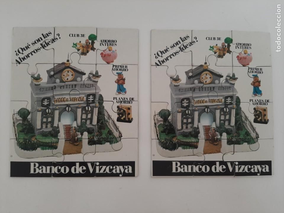 Puzzles: LOTE DOS PUZZLES BANCO VIZCAYA. - Foto 1