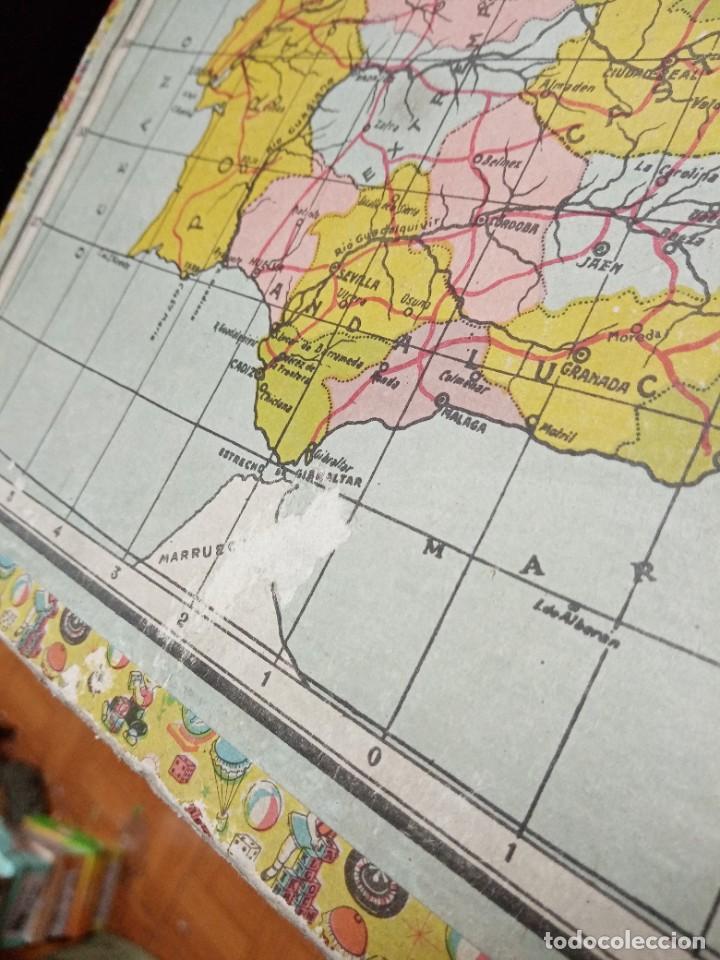 Puzzles: Puzzle antiguo del mapa, de Espa&ntilde;a y Portugal - Foto 6