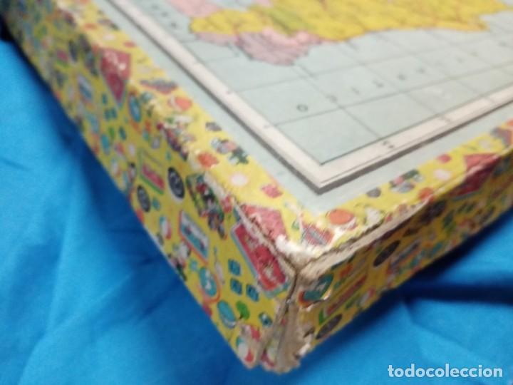 Puzzles: Puzzle antiguo del mapa, de Espa&ntilde;a y Portugal - Foto 8