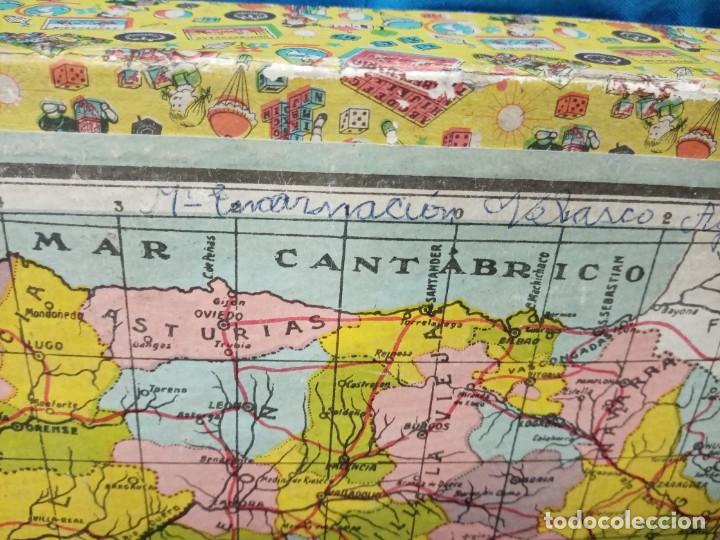 Puzzles: Puzzle antiguo del mapa, de Espa&ntilde;a y Portugal - Foto 10