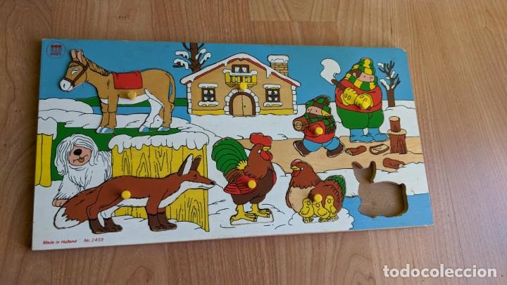 Puzzles: PUZZLE ENCAJE DE MADERA (FALTA UNA PIEZA) - Foto 1