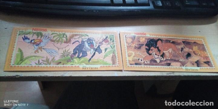 Puzzles: 2 puzzles de la coleccion de 6 del rey leon de nestle 1994 - Foto 1