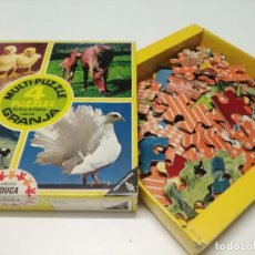 Puzzles: MULTI PUZZLE INFANTIL. GRANJA. CONTIENE 4 PUZZLES. JUEGOS EDUCA. Lote 228383390