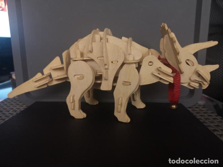 Puzzles: Dinosaurio puzzle 3d robotic en madera con sonido - Foto 1