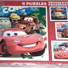 Puzzles: PUZZLE DISNEY PIXAR CARS EDUCA. 4 PUZZLES PROGRESIVOS 12, 16, 20 Y 25 PIEZAS