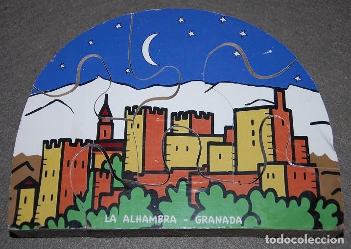 Puzzles: PUZZLER INFANTIL DE PIEZAS DE MADERA ALHAMBRA DE GRANADA - Foto 1