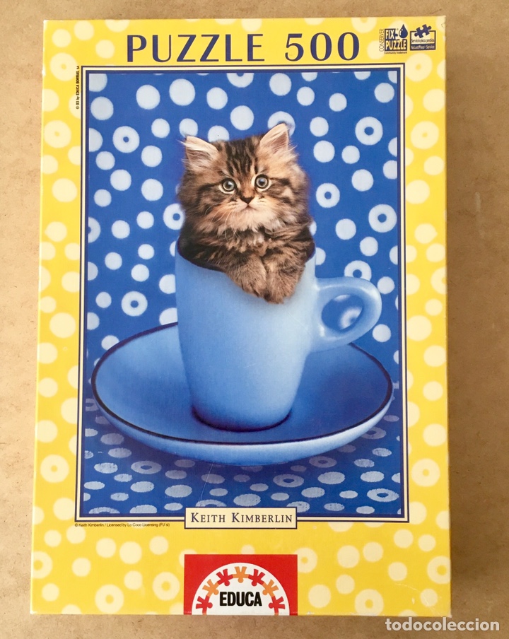Puzzles: PUZZLE 500 EDUCA GATITO - K KIMBERLIN - Foto 1