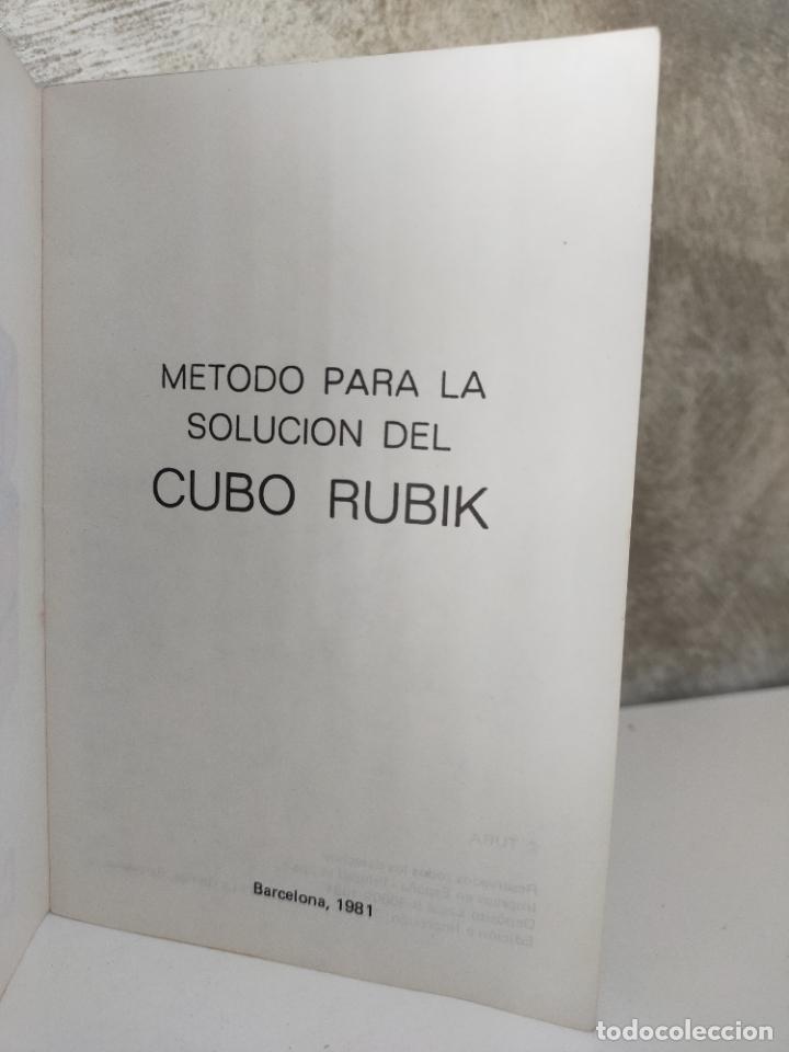 Puzzles: METODO PARA LA SOLUCION DEL CUBO RUBIK 1981 - Foto 4 - 260046800
