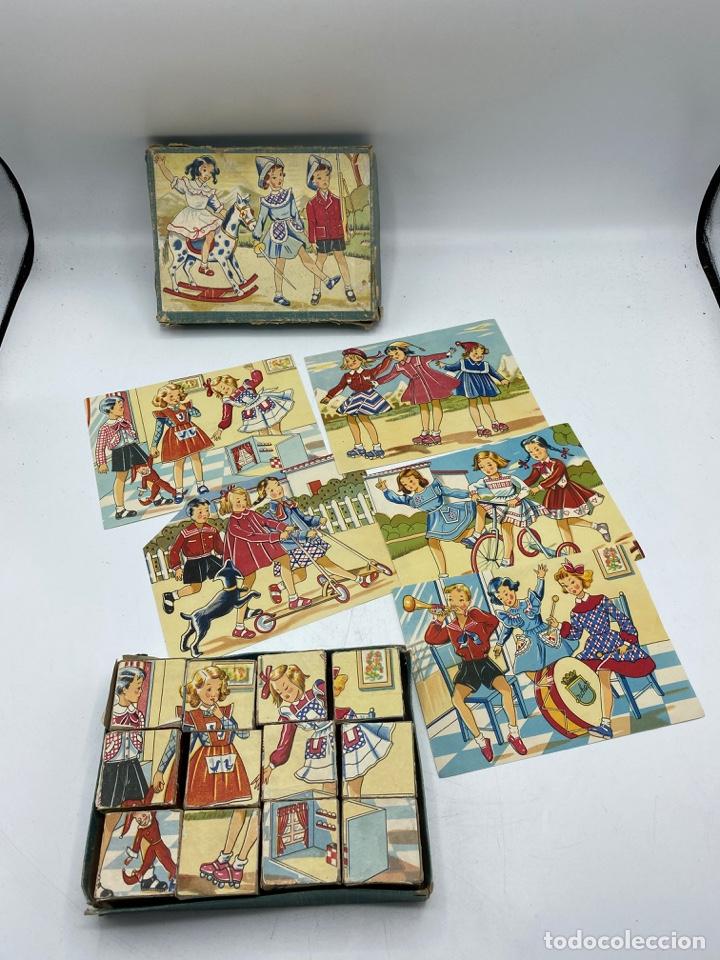 Puzzles: PUZZLE DE CUBOS DE CARTÓN ANTIGUO. VER TODAS LAS FOTOS - Foto 3 - 263264165