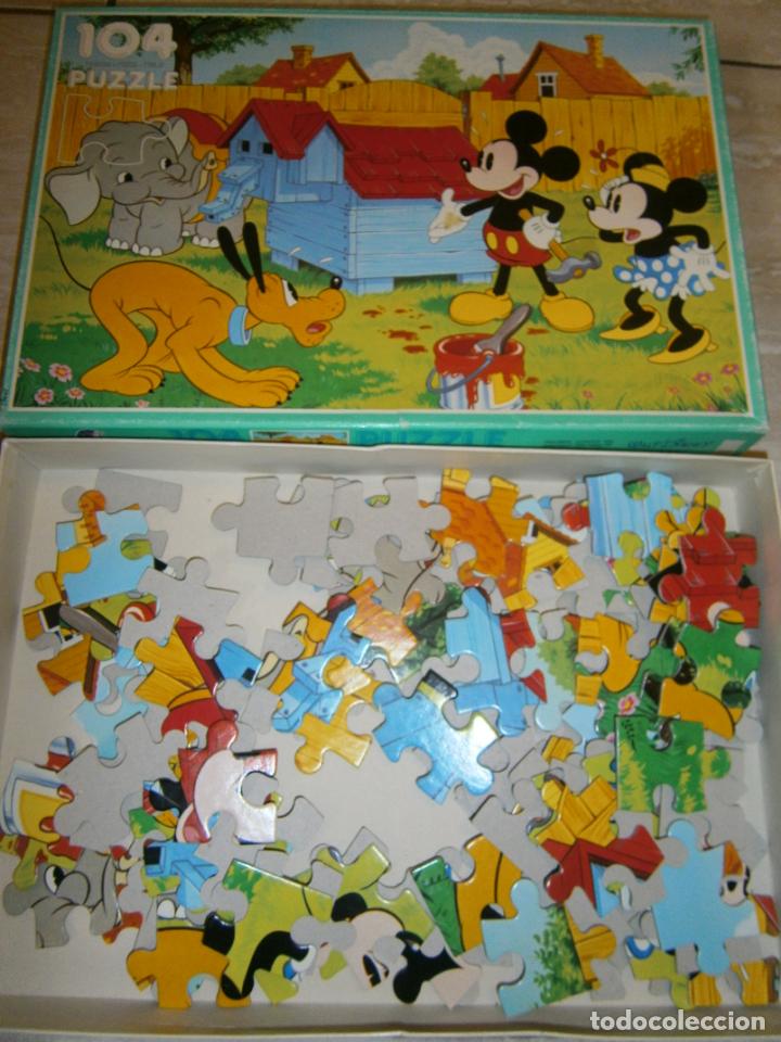Puzzles: ANTIGUO PUZZLE MICKEY Y MINNIE - Foto 2